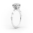 The Penelope Set With A 3 Carat Cushion Moissanite Hot on Sale