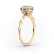 The Penelope Set With A 4 Carat Elongated Cushion Moissanite Online