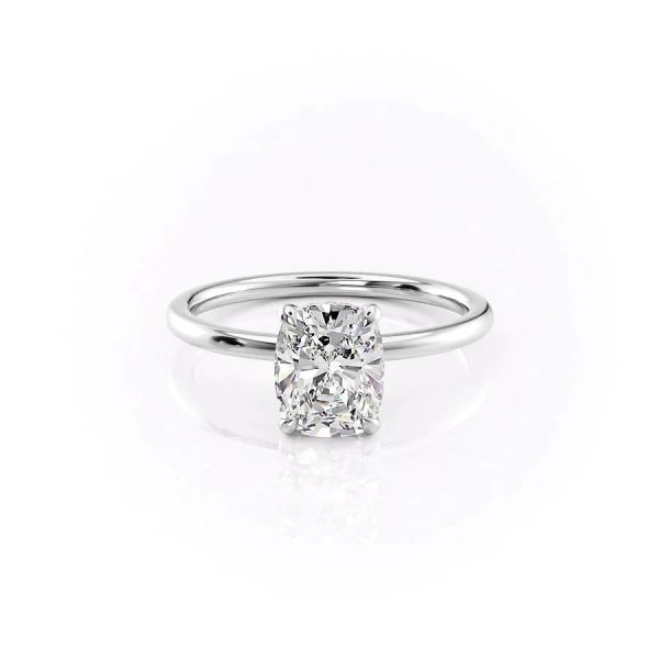 The Nelly Set With A 3.5 Carat Elongated Cushion Moissanite For Discount