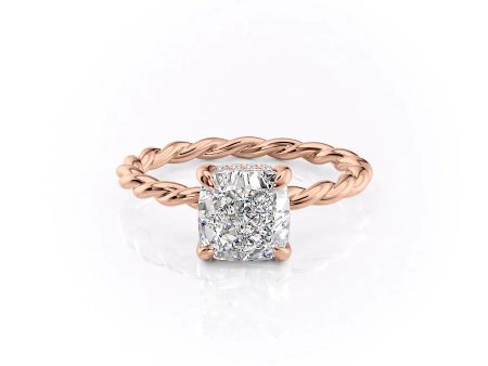 The Alice Set With A 2 Carat Cushion Moissanite Online Hot Sale