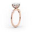 The Nicole Set With A 1 Carat Cushion Lab Diamond Online