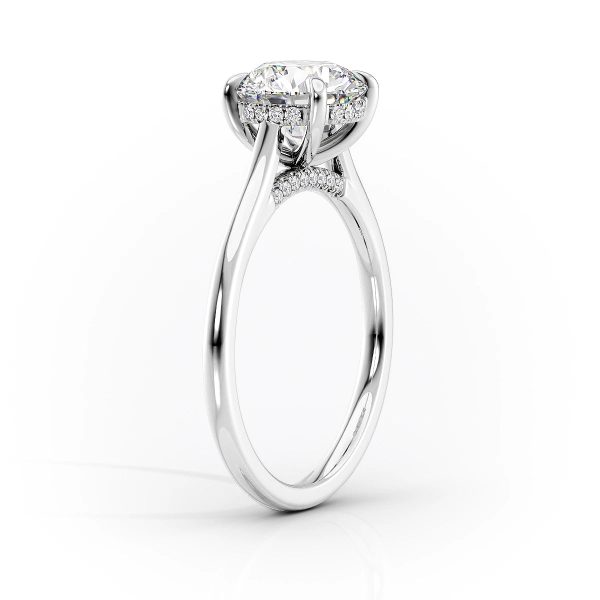 The Natalie Set With A 1.5 Carat Elongated Cushion Moissanite Online