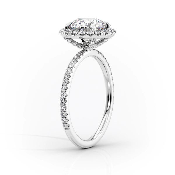 The Lenny Set With A 4.5 Carat Elongated Cushion Moissanite Online Sale