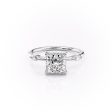 The Nicole Set With A 2 Carat Princess Lab Diamond For Discount