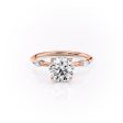 The Nicole Set With A 2.5 Carat Round Lab Diamond Hot on Sale