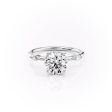 The Nicole Set With A 1.5 Carat Round Lab Diamond For Discount