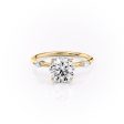 The Nicole Set With A 2.5 Carat Round Lab Diamond on Sale