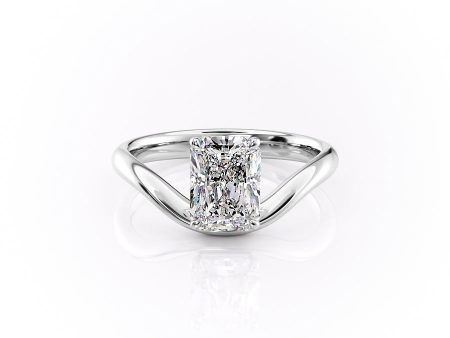 The Berta Set With A 1 Carat Radiant Lab Diamond on Sale