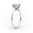 The Natalie Set With A 5 Carat Elongated Cushion Moissanite on Sale