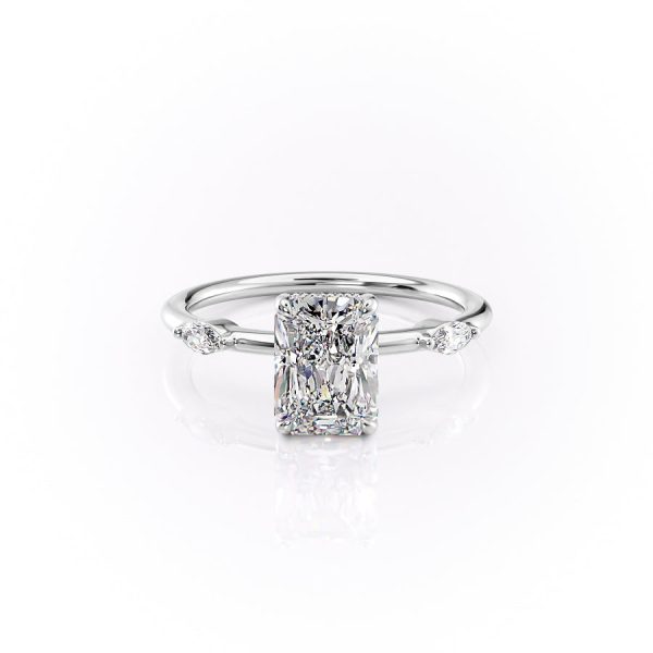 The Nicole Set With A 2 Carat Radiant Lab Diamond Online now