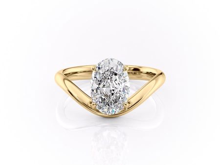 The Berta Set With A 1.5 Carat Oval Lab Diamond Cheap