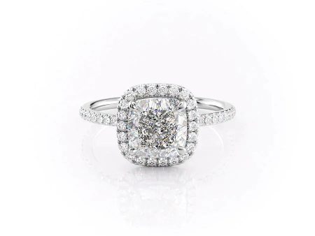 The Michelle Set With A 1.5 Carat Cushion Moissanite Supply