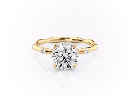 The Samantha Set With A 1.5 Carat Round Lab Diamond Online Sale