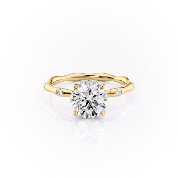 The Samantha Set With A 1.5 Carat Round Lab Diamond Online Sale