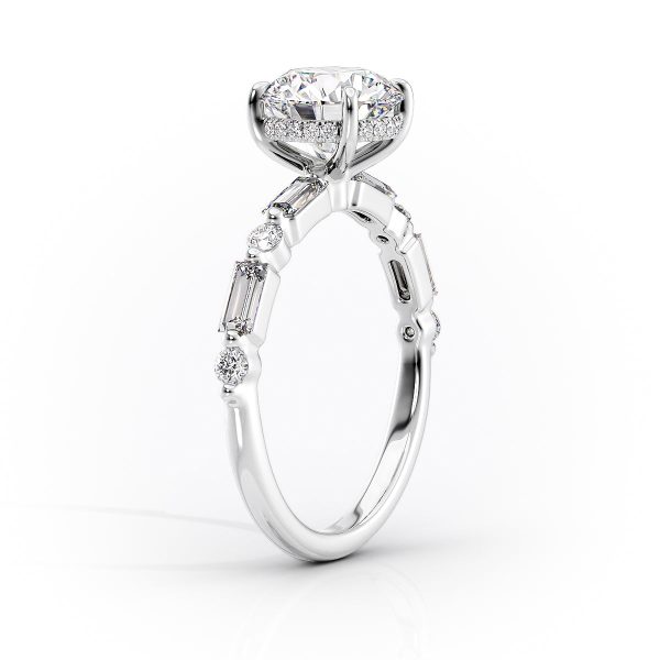 The Patricia Set With A 1.5 Carat Oval Lab Diamond For Cheap