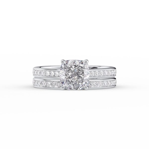 The Cameron Set With A 2.5 Carat Cushion Lab Diamond Online Hot Sale