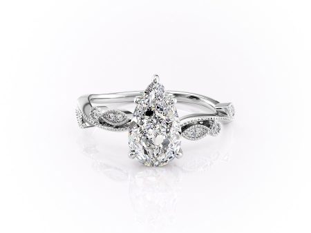 The Robin Set With A 1 Carat Pear Lab Diamond For Discount