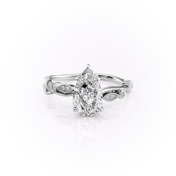 The Robin Set With A 1 Carat Pear Lab Diamond For Discount