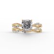 The Daisy Set With A 3 Carat Cushion Lab Diamond Online