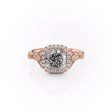 The Halo Stephanie Set With A 2 Carat Cushion Lab Diamond For Discount