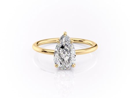 The Sandra Set With A 2 Carat Pear Lab Diamond Hot on Sale