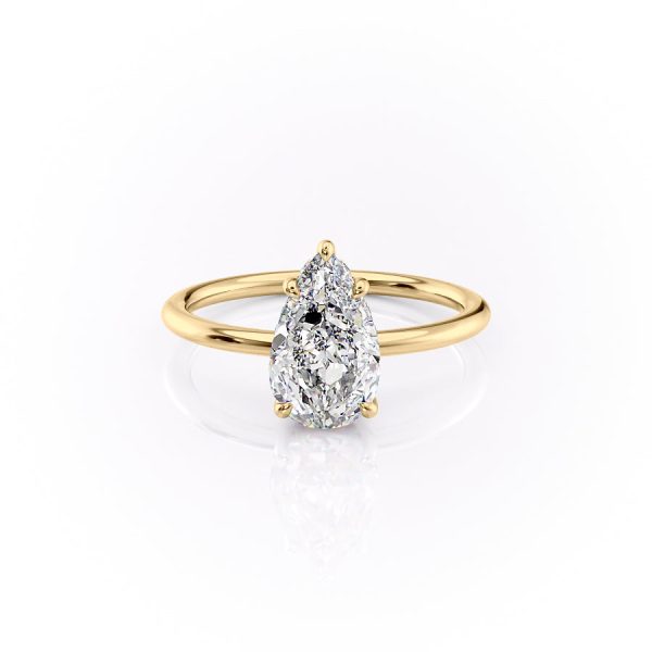 The Sandra Set With A 2 Carat Pear Lab Diamond Hot on Sale