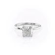 The Nelly Set With A 2.5 Carat Cushion Moissanite Cheap