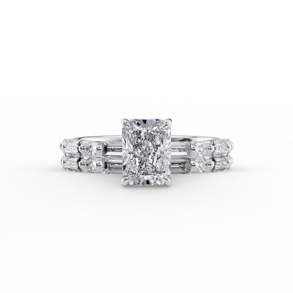 The Patricia Set With A 1 Carat Radiant Lab Diamond Discount