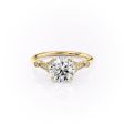 The Stephanie Set With A 1.5 Carat Round Lab Diamond For Cheap