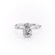 The Nicole Set With A 3 Carat Oval Lab Diamond Online