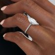 The Pave Lexie Set With A 1 Carat Marquise Lab Diamond Hot on Sale