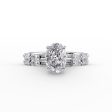 The Patricia Set With A 3 Carat Oval Lab Diamond on Sale