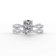 The Daisy Set With A 2 Carat Elongated Cushion Lab Diamond Online