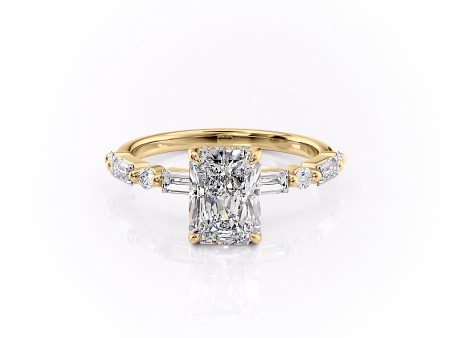 The Patricia Set With A 2 Carat Radiant Lab Diamond Cheap