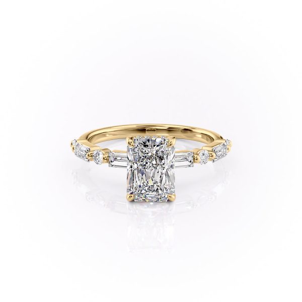 The Patricia Set With A 2 Carat Radiant Lab Diamond Cheap