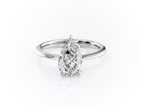 The Katelyn Set With A 1.5 Carat Pear Lab Diamond For Cheap