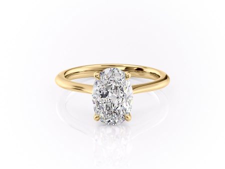 The Katelyn Set With A 1 Carat Oval Lab Diamond Online Sale