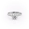 The Cameron Set With A 3 Carat Round Lab Diamond Cheap