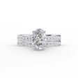 The Marilyn Set With A 3 Carat Oval Lab Diamond on Sale