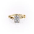 The Robin Set With A 2.5 Carat Radiant Lab Diamond on Sale