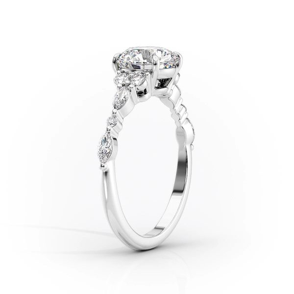 The Kristen Set With A 4.5 Carat Elongated Cushion Moissanite Online now