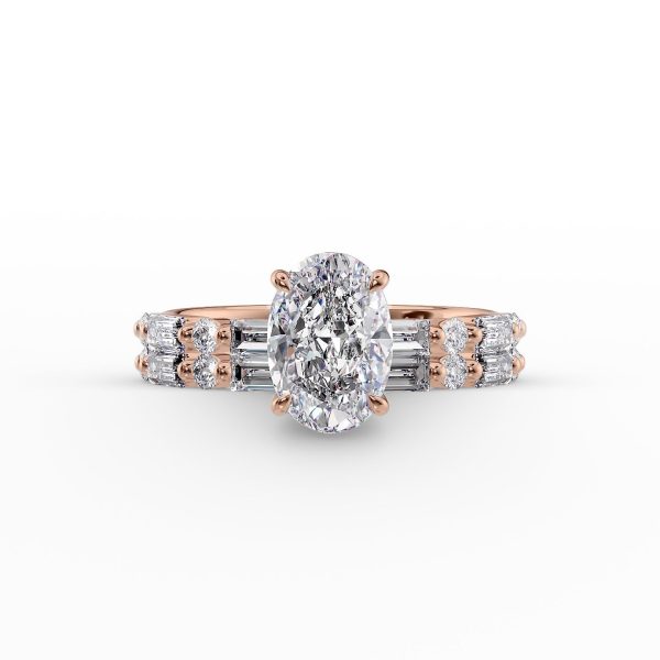 The Patricia Set With A 2.5 Carat Oval Lab Diamond Sale