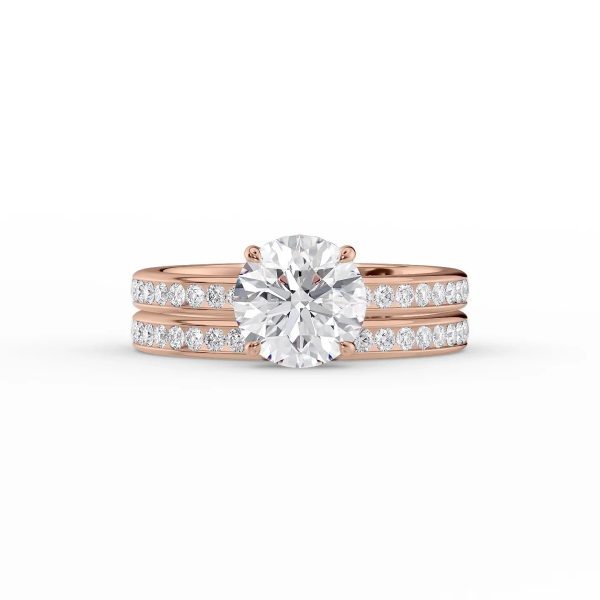 The Marilyn Set With A 3 Carat Round Lab Diamond Cheap