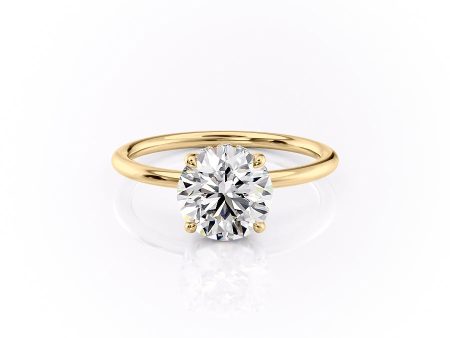 The Sandra Set With A 2.5 Carat Round Lab Diamond Online Sale