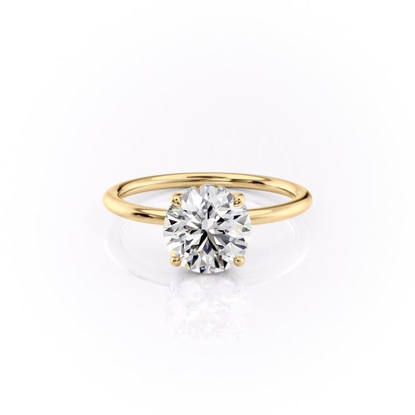 The Sandra Set With A 2.5 Carat Round Lab Diamond Online Sale