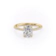 The Pave Lexie Set With A 2 Carat Elongated Cushion Lab Diamond Cheap