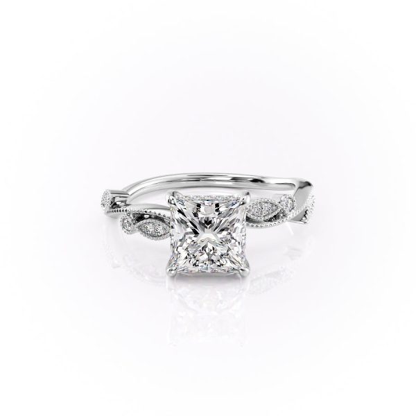 The Robin Set With A 3 Carat Princess Lab Diamond Online Sale