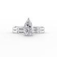 The Samantha Set With A 1.5 Carat Pear Lab Diamond Fashion