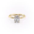 The Samantha Set With A 1 Carat Elongated Cushion Lab Diamond Cheap