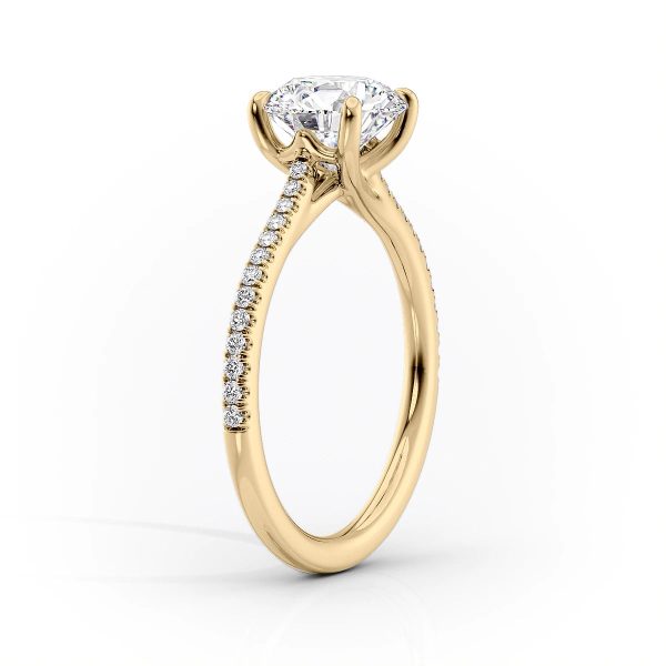 The Pave Lexie Set With A 2 Carat Elongated Cushion Lab Diamond Cheap